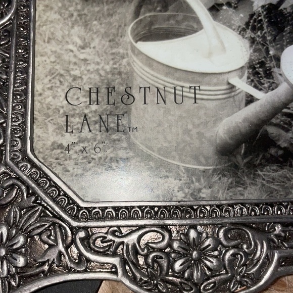 NWOT Chestnut Lane pewter like silver toned desktop tabletop photo picture frame - Picture 4 of 7